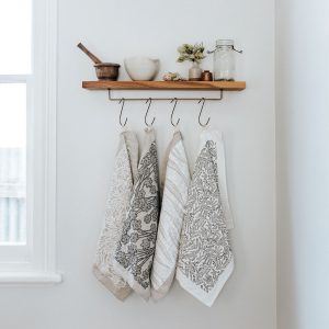 Tea Towel Barangaroo White/Natural - Image 2