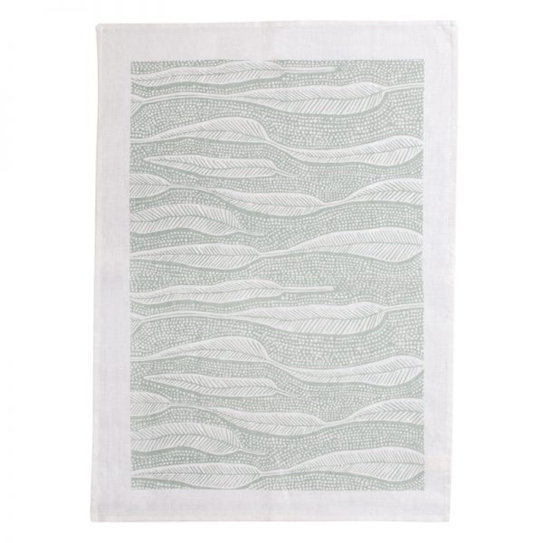 Tea Towel Barangaroo Sage/White