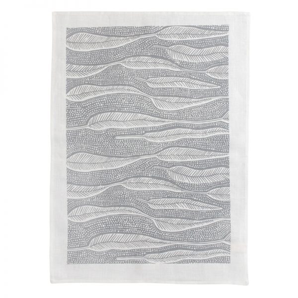Tea Towel Barangaroo Putty/White