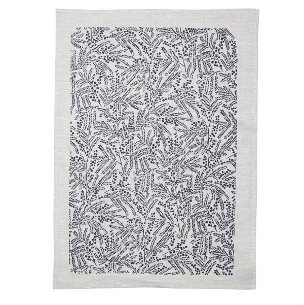 Tea Towel Mimosa Indigo/Natural